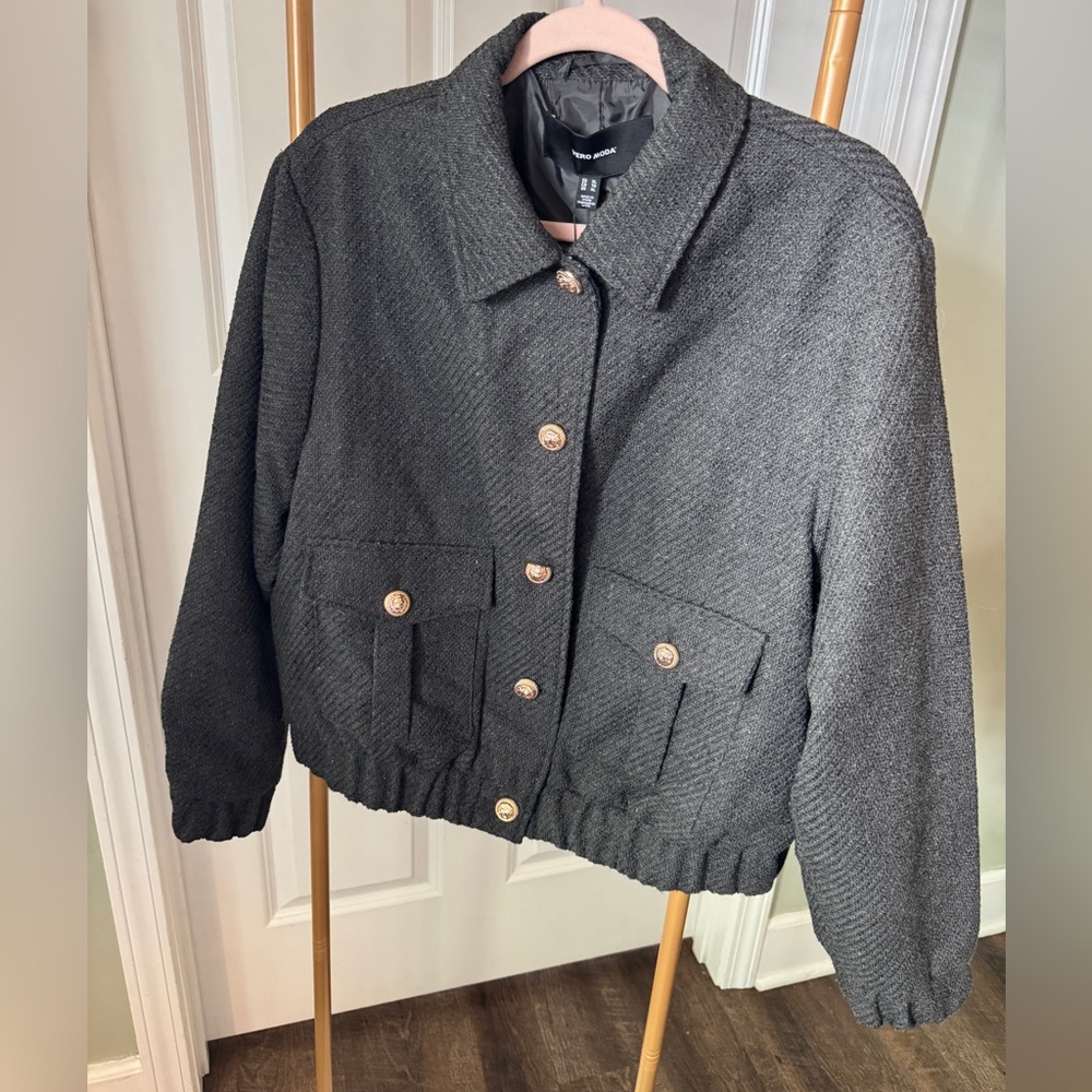 Vero Moda Dark Gray Bomber Jacket